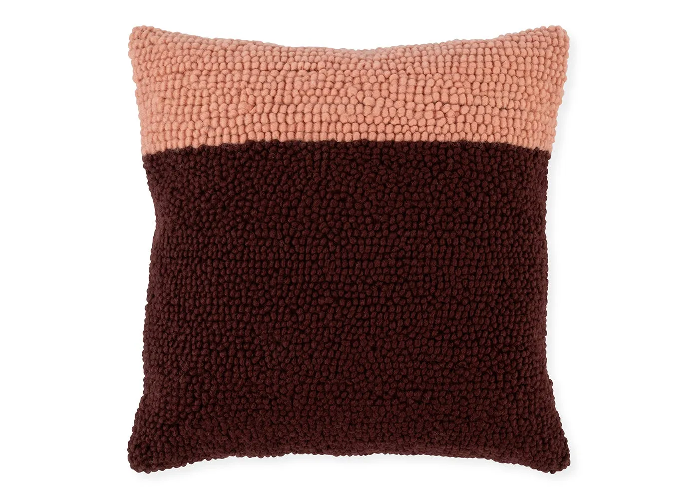 Heal's Loop Cushion Burgundy & Pink 45 x 45cm