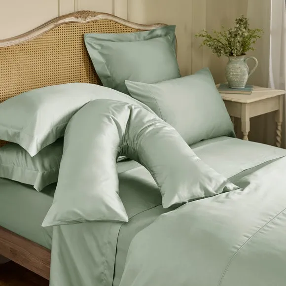 Dorma Luxe Egyptian Cotton Sateen V-Shaped Pillowcase 2