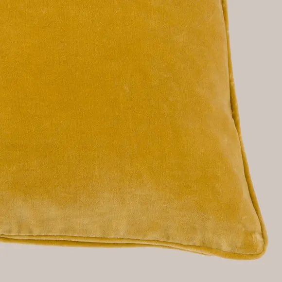 Clara Cotton Velvet Square Cushion 4
