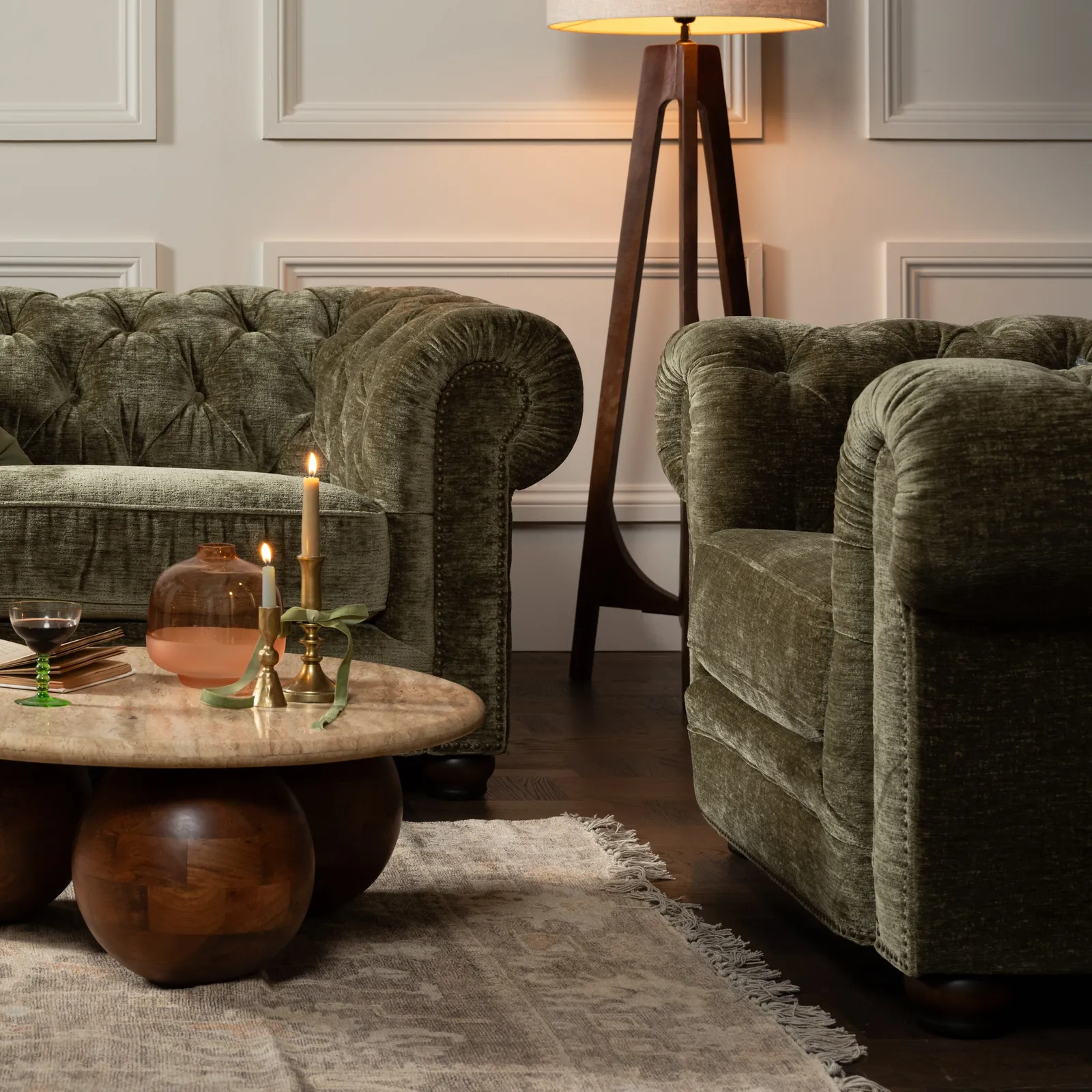 Everett Club Armchair, Green | Barker & Stonehouse 4