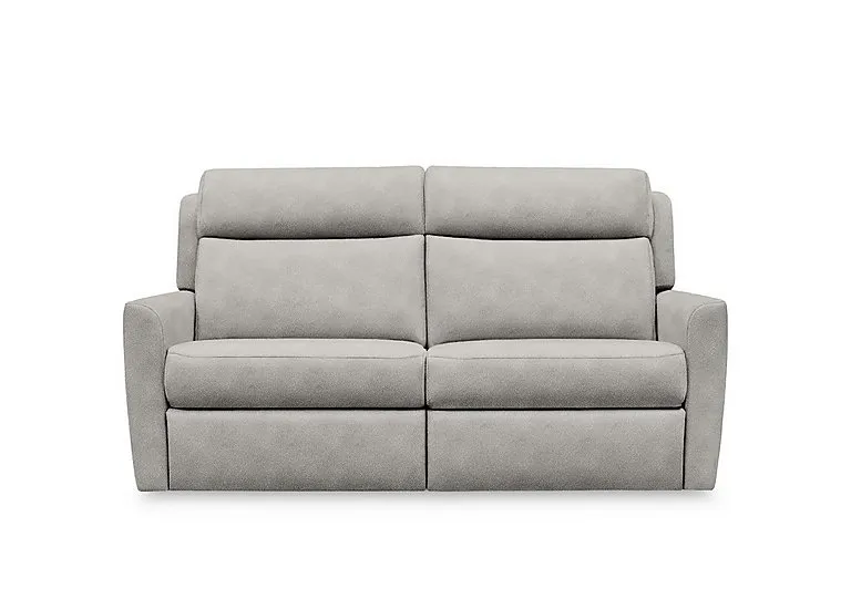 Wren 2 Cushion 3 Seater Fabric Recliner Sofa with Headrests and Power Lumbar