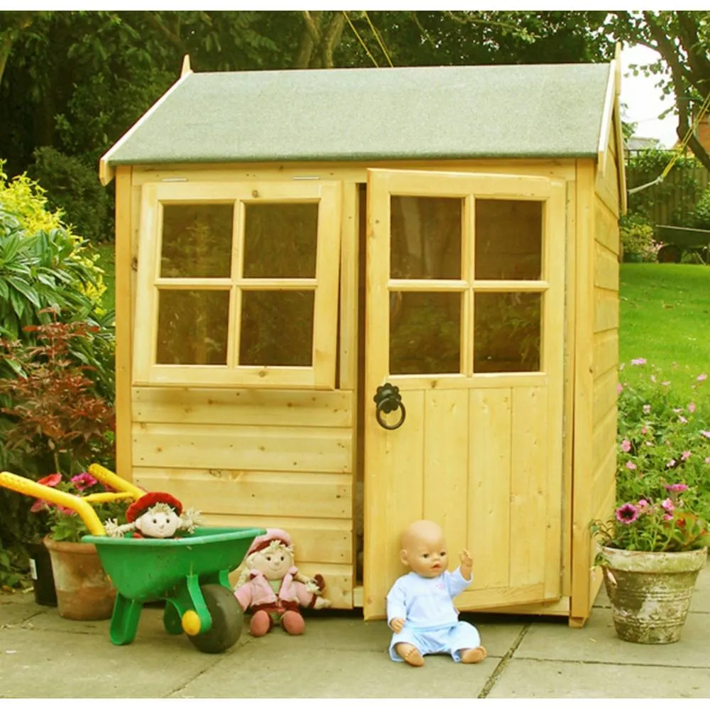 Shires Bunny Playhouse Kid's Wendy House in Light Brown