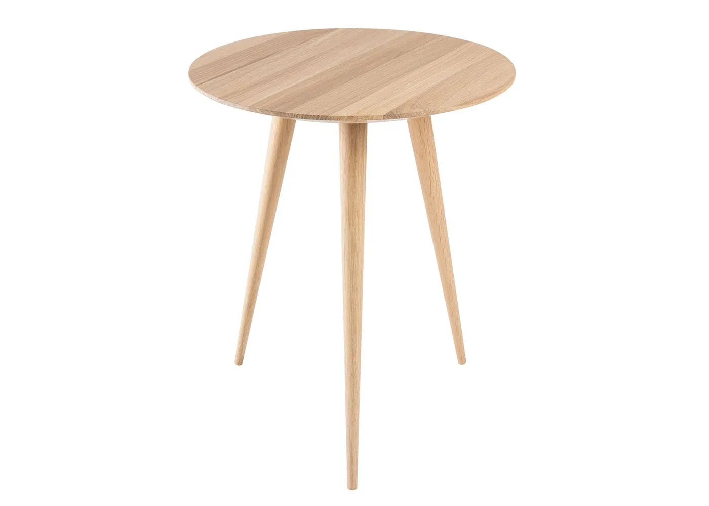 Gazzda Arp Side Table Dia 45cm White Oiled Oak 1