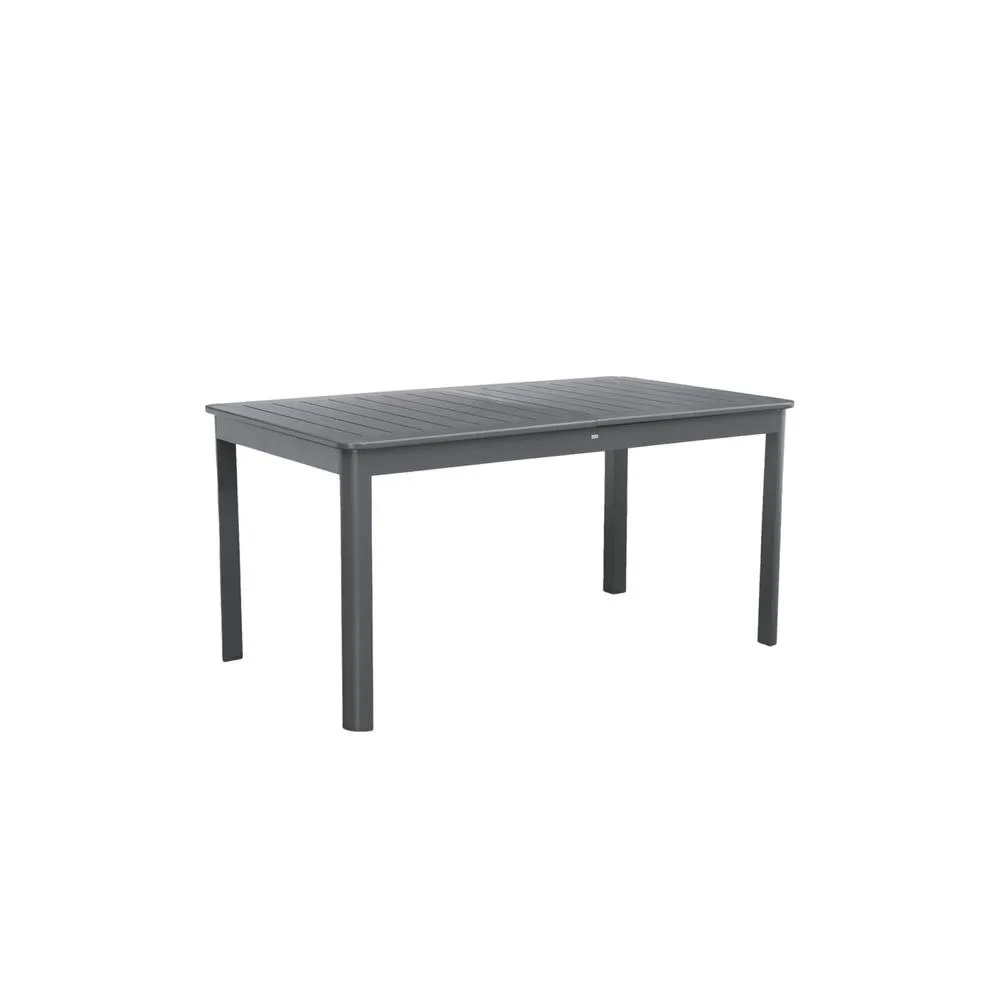 sweeek 6-seater extendable aluminium garden table in Dark Grey 3