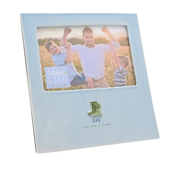 Love Life Dad Ceramic Photo Frame 3