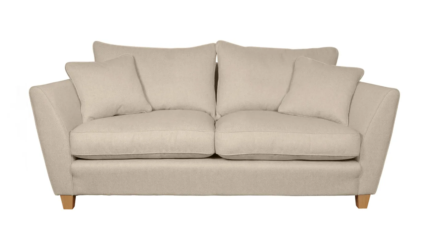 Heal's Torino 3 Seater Sofa Melton Wool Shale Black 1