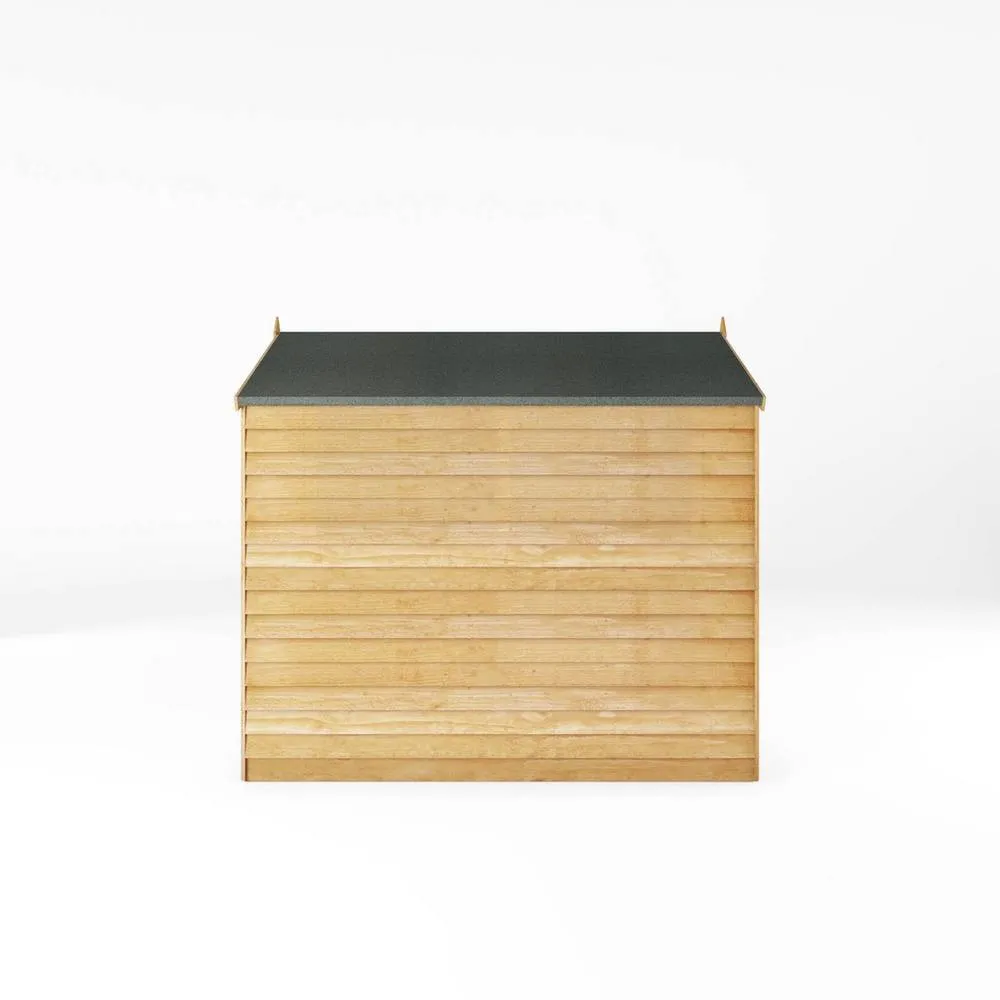 Mercia 7 x 5 Feet Overlap Apex Windowless Shed - L215 x W160.3 x H191.9 cm in Brown 4