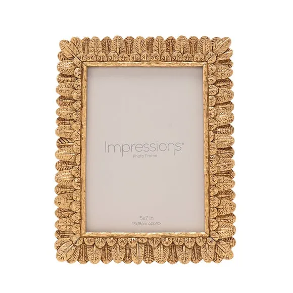 Impressions Rounded Leaf Resin Photo Frame 2