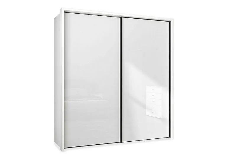 Dallas 210cm 2 Door Sliding Glass Wardrobe