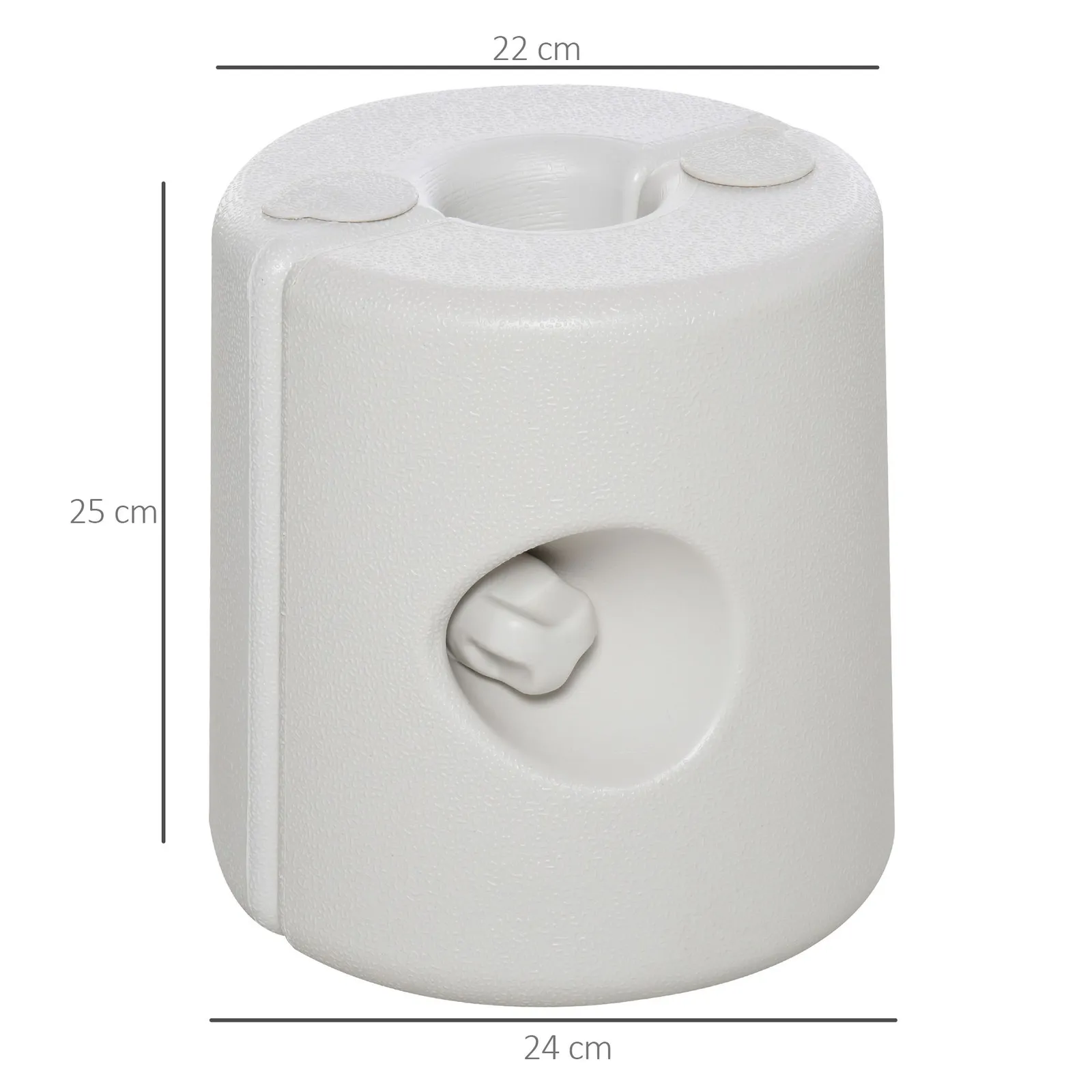 OUTSUNNY Tent Weight Base 4pcs Gazebo Foot Leg Anchor Weights Marquee in White 3