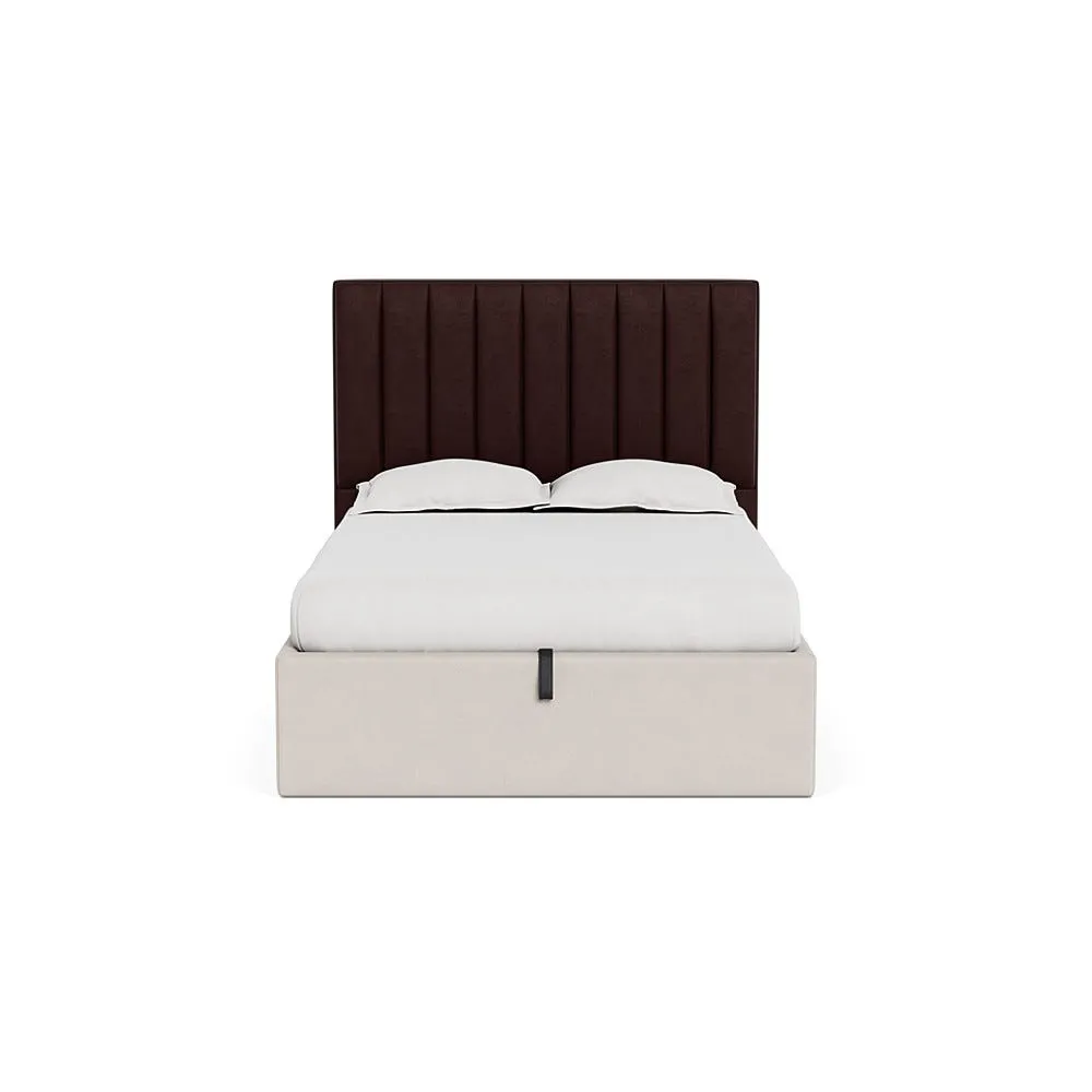 Heal's Retta Headboard Double Smart Luxe Velvet Acorn