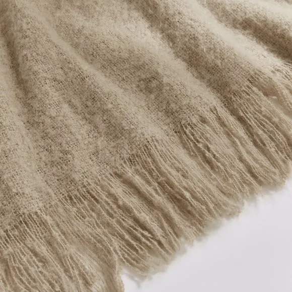 Faux Mohair Throw Blanket 235cm x 235cm 2