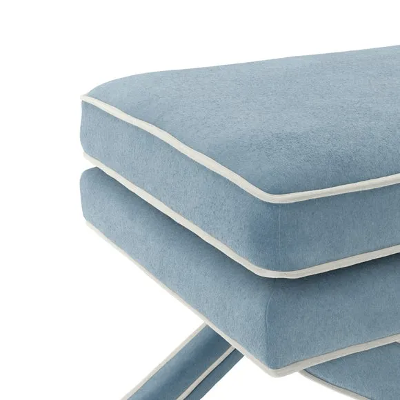 Rhode Velvet Footstool 6