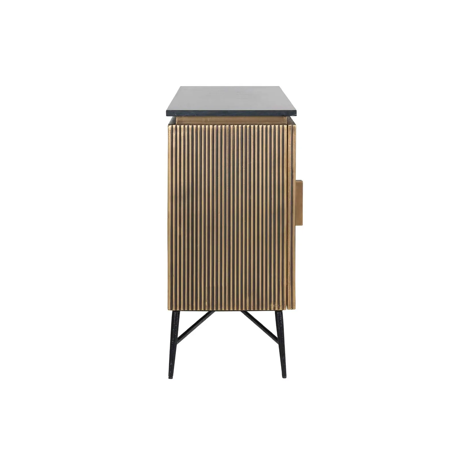 Cyrelle 4 Door Sideboard, Gold Marble | Barker & Stonehouse 3