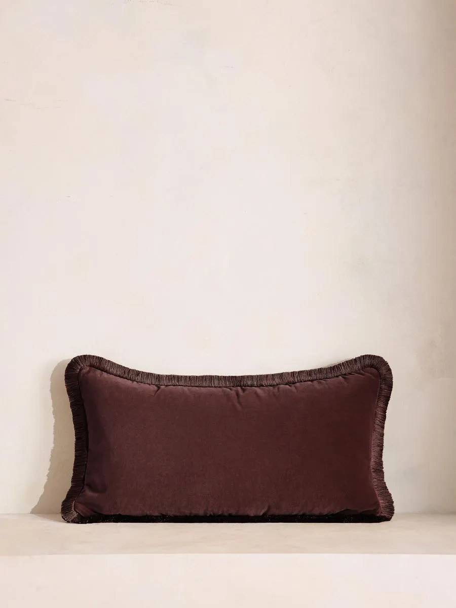 Margeaux Oblong Cushion, Aubergine