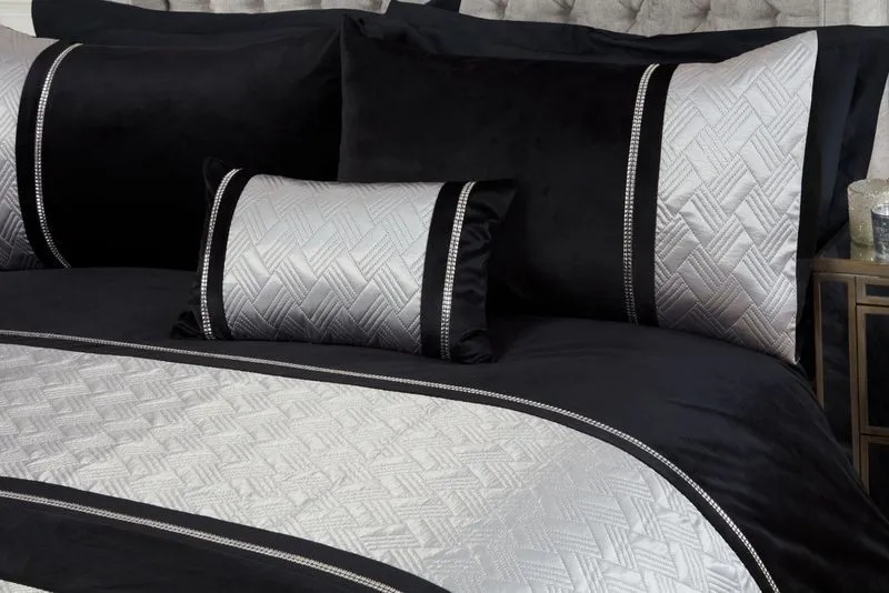 Rapport Home Capri Boudoir Polyester Filled Cushion (50x30 cm) in Silver 1