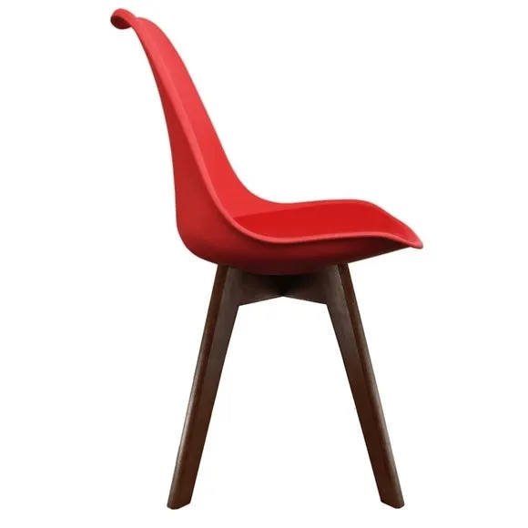 Fusion Living Soho Plastic Dining Chair with Squared Legs 4