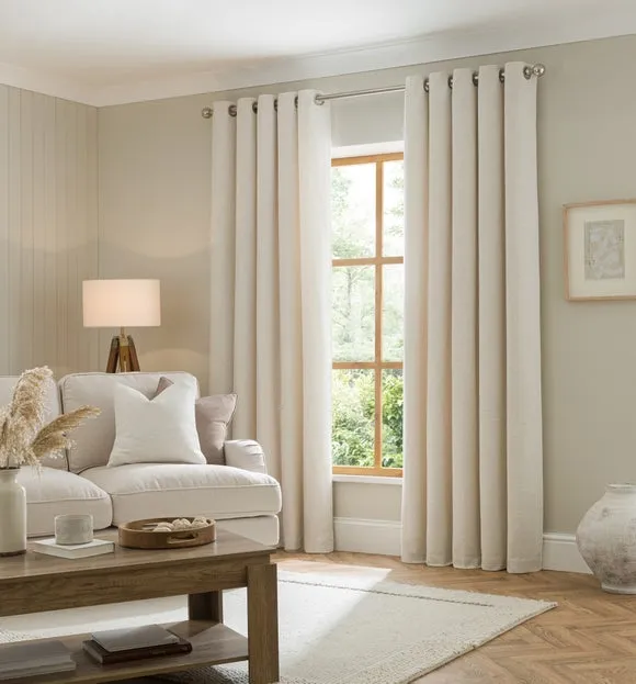 Sorrel Boucle Eyelet Curtains 2