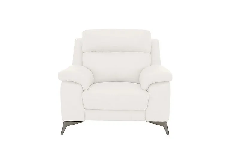 Missouri Leather Armchair - BV Star White