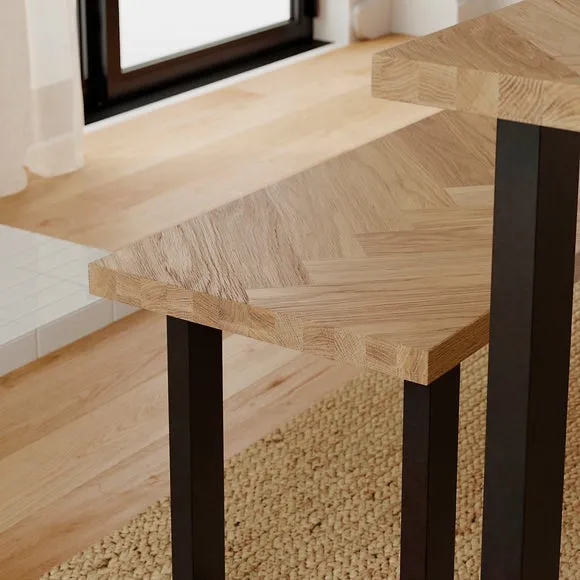 Shelton 4 Seater Dining Table with 2 Benches 5