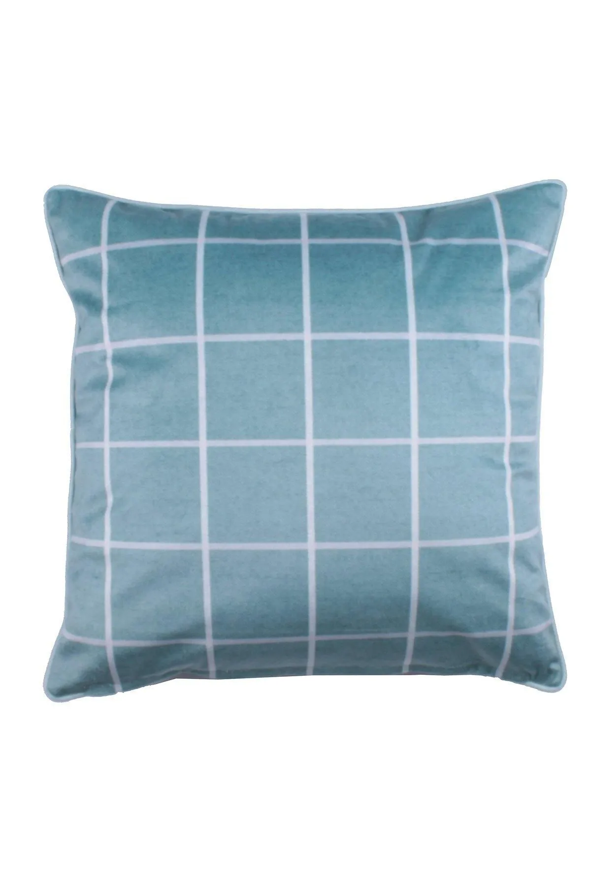 Dreams & Drapes 'Bear Walks' Luxe Velvet Filled Cushion in Teal 2
