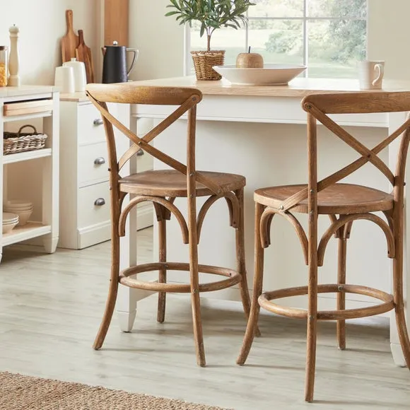 Emmie Counter Height Stool, Solid Oak 2