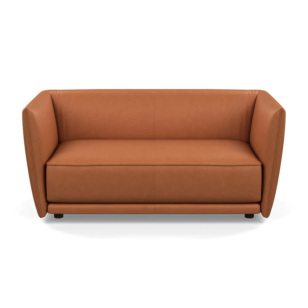 Heal's Valley 2 Seater Sofa Linea Brown Walnut Stain Feet 1