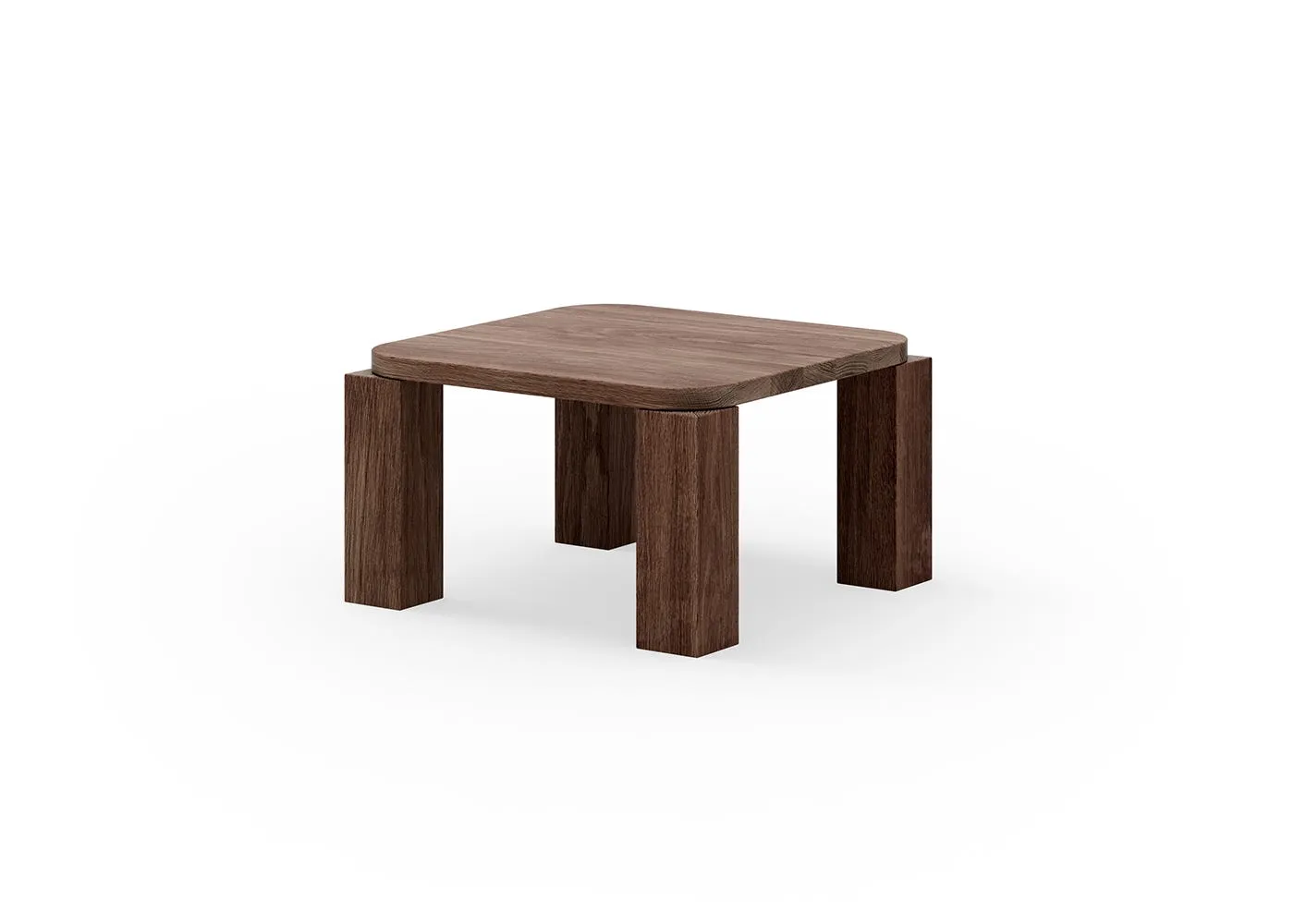 New Works Atlas Coffee Table Fumed Oak 60 x 60cm 1