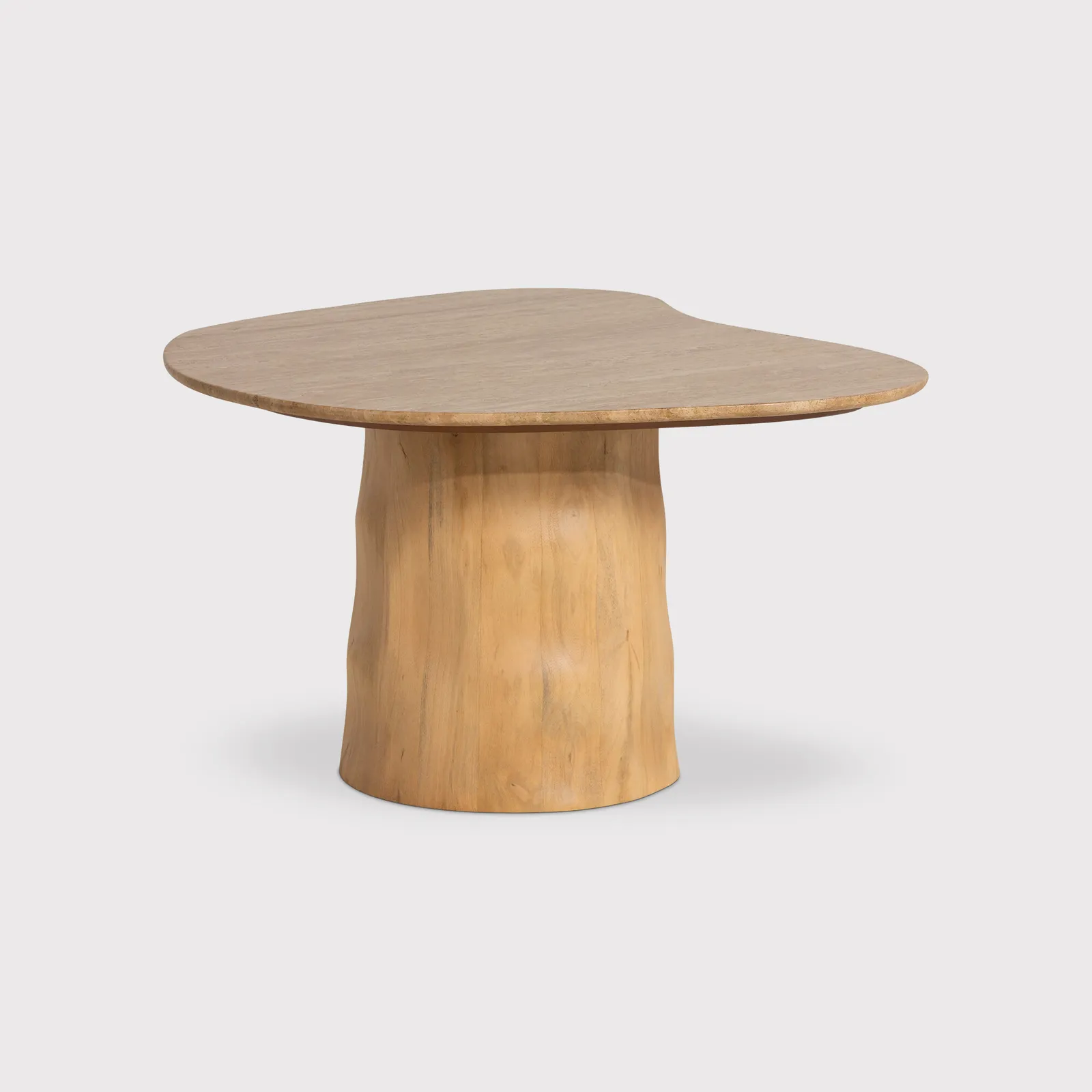 Rodin Organic Shape Side Table70x50x42cm, Round, Neutral Wood | Barker & Stonehouse
