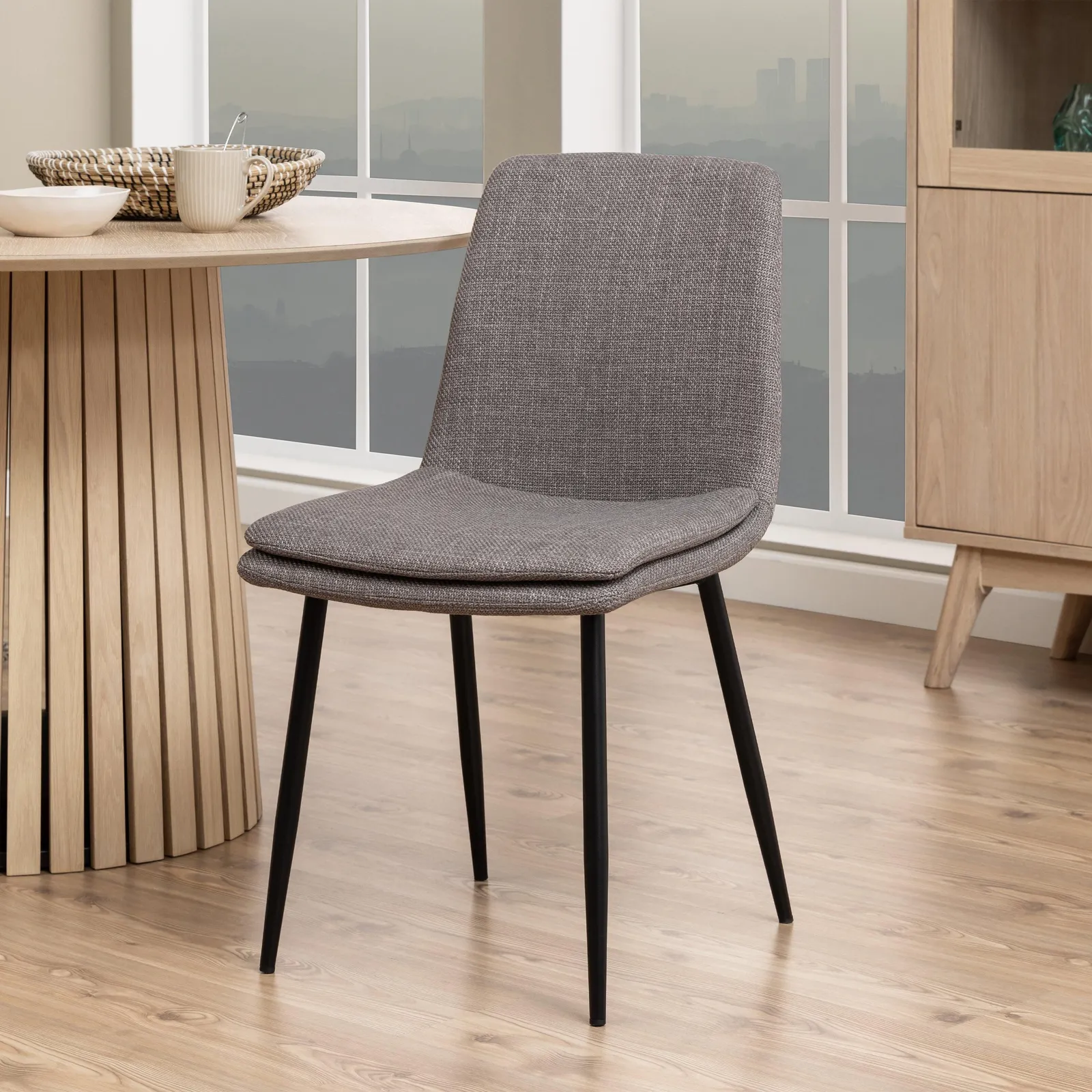 Furniture To Go Becca Dining Chair in Light Brown Set of 4 5