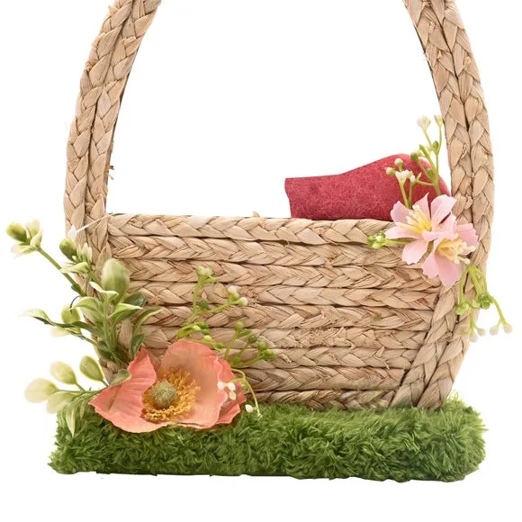Eggstraordinary Gift Co. Easter Bunny in Flower Basket Decoration 3