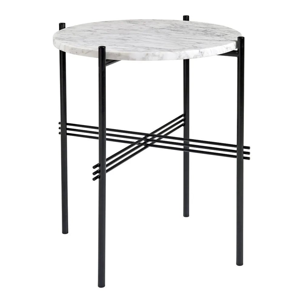 Gubi TS Side Table White Carrara Dia. 40cm 2