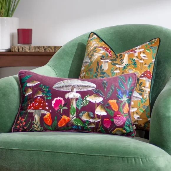 Wylder Wild Garden Mushroom Square Cushion 6