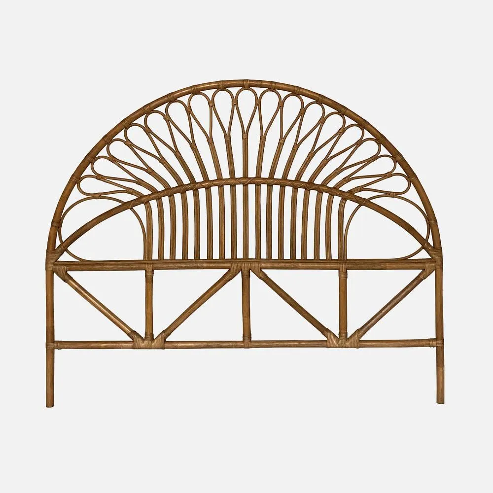 sweeek Dark Rattan Headboard in Beige 2