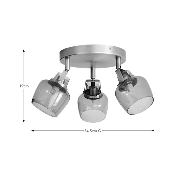 Auburn Modern 3 Light Adjustable Spotlight Bar 6