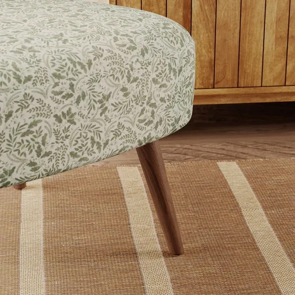 Colette Wild Harvest Leaves Print Accent Chair 5