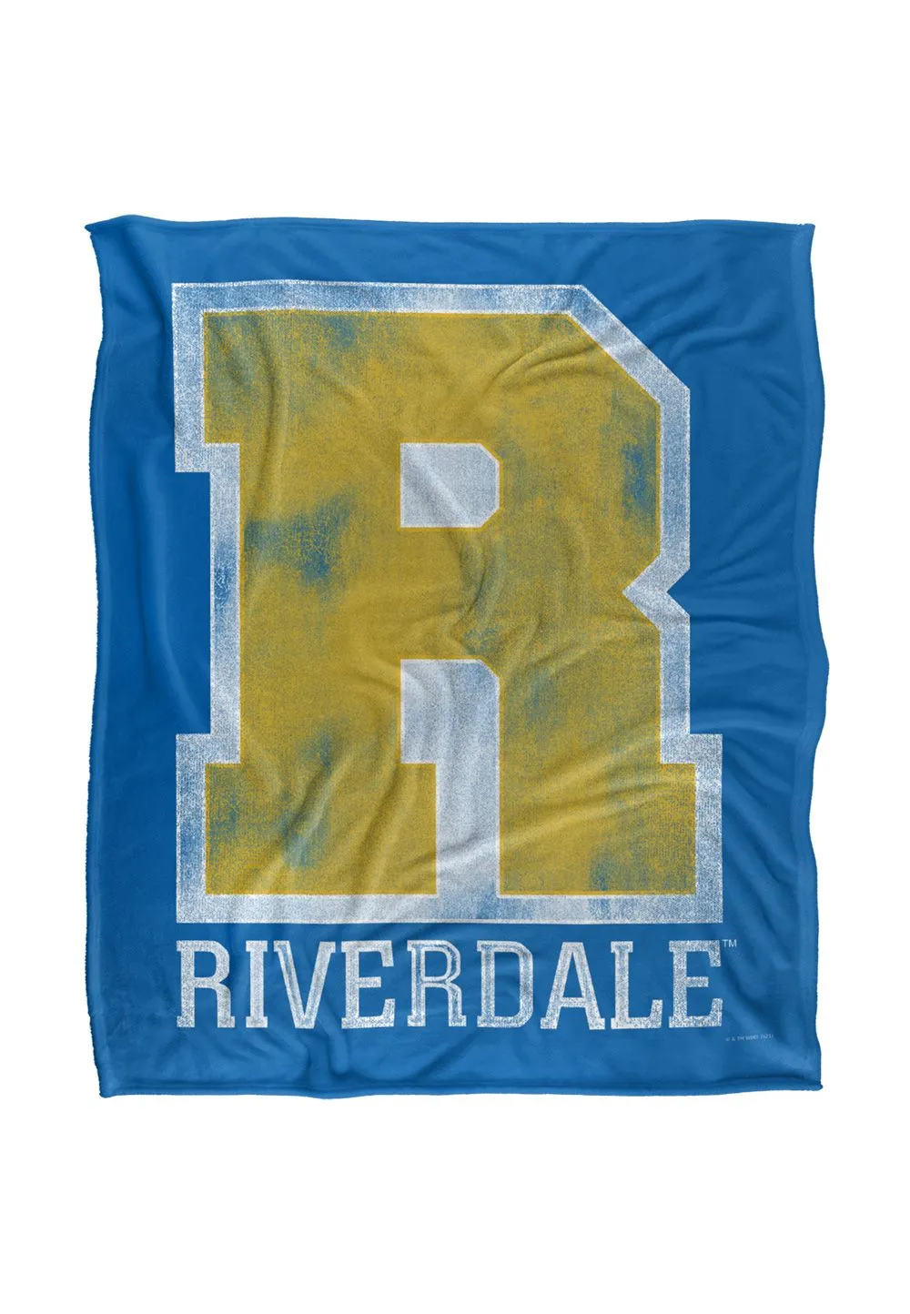 Riverdale Varsity Silky Touch Super Soft Throw Blanket 152 X 127 cm in White