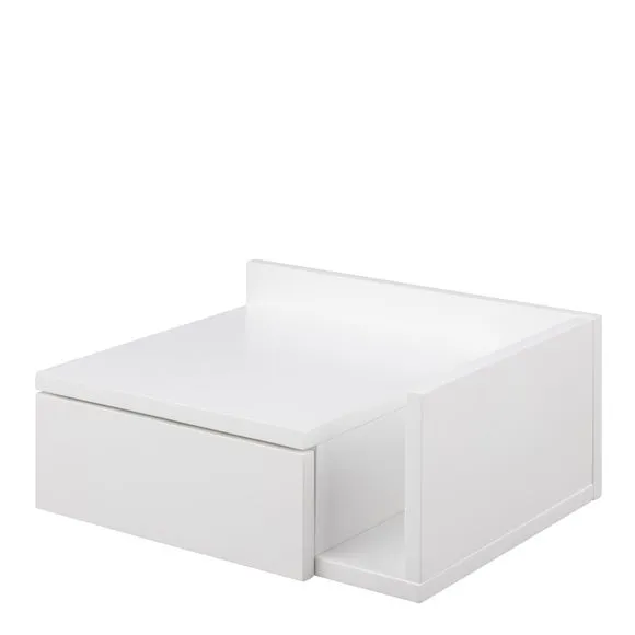 Furniture To Go Avignon 1 Drawer Wall Mounted Bedside Table with Shelf 5