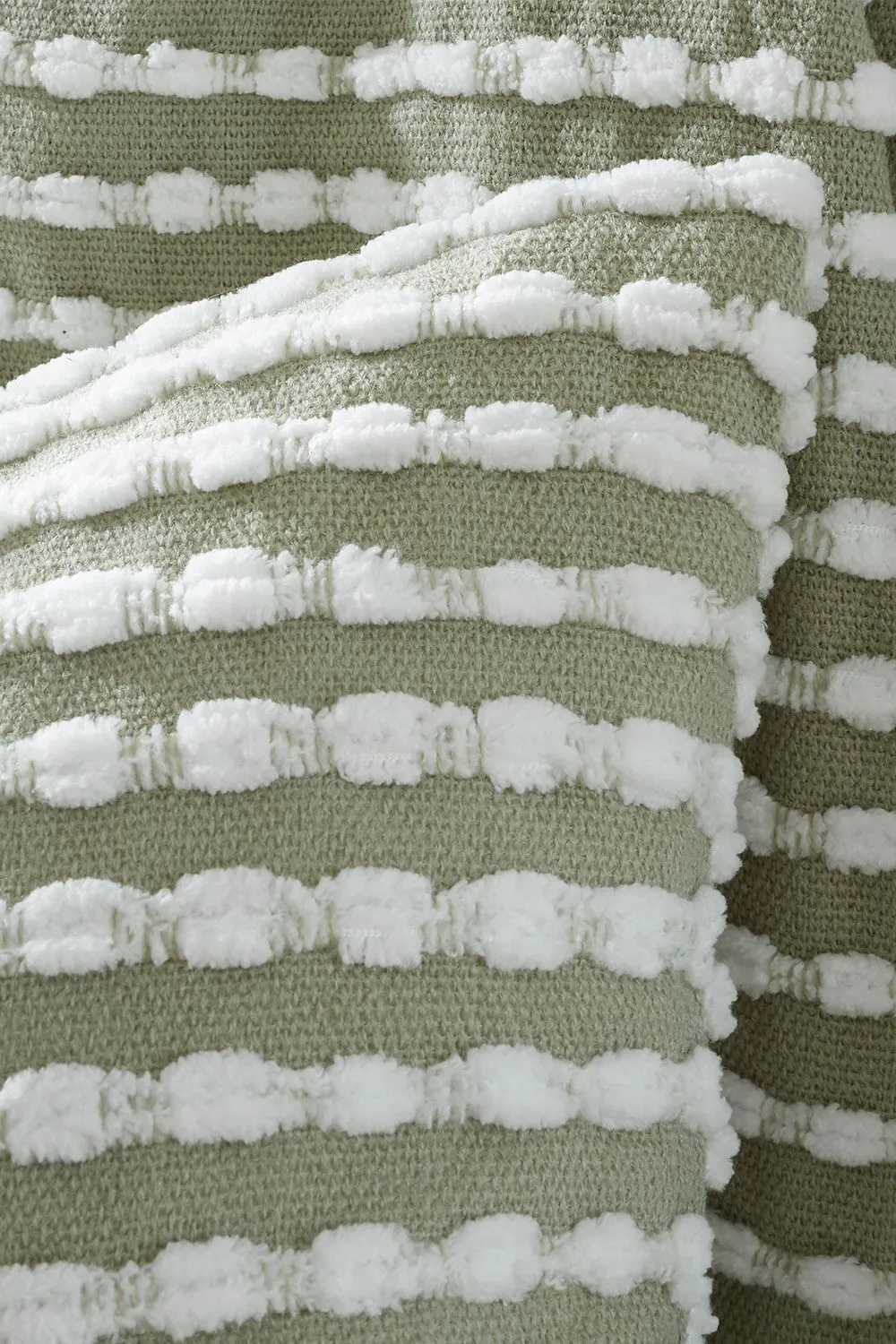 Catherine Lansfield 'Stab Stitch' Cushion in Green 3