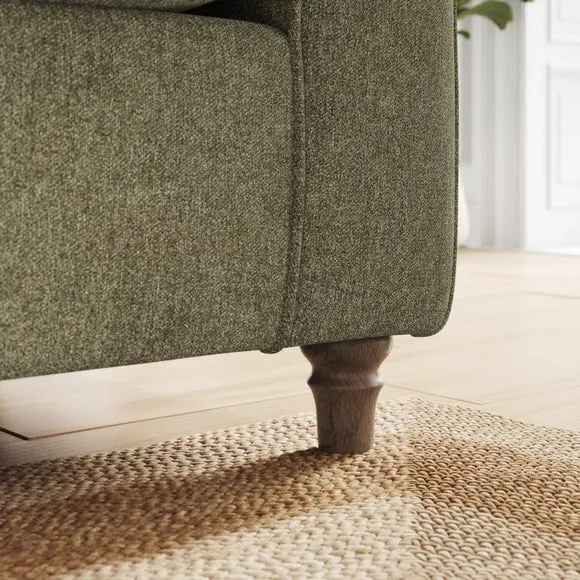 Flori Soft Chenille 3 Seater Sofa 4
