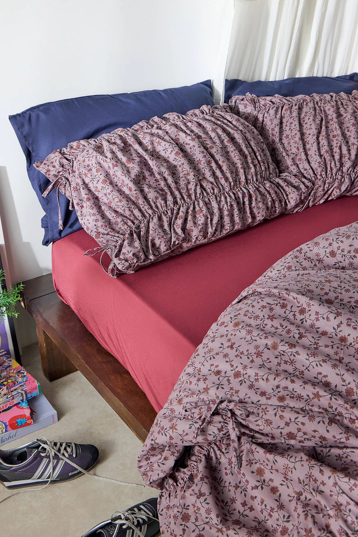 Clarissa Cinched Duvet Set - Purple 3