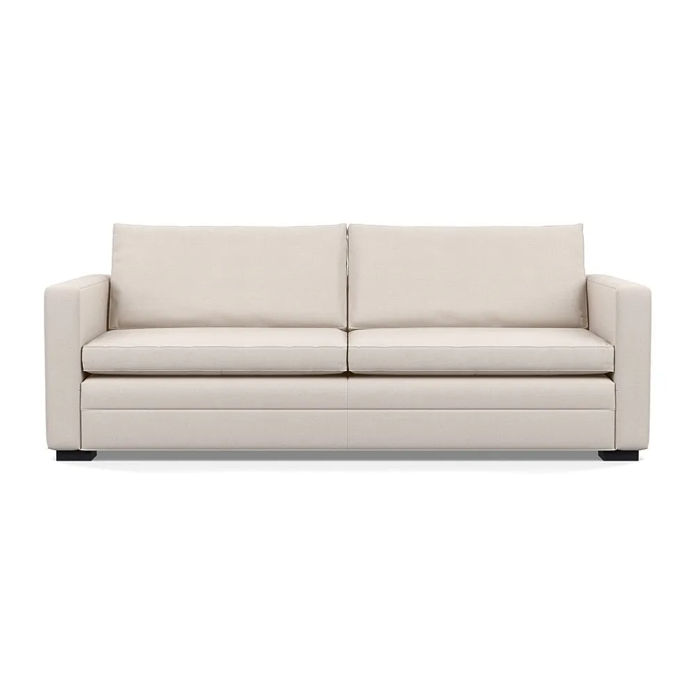 Heal's Palermo 4 Seater Sofa Siena Cotton Natural Black Feet