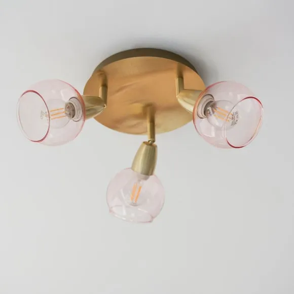 Tia 3 Light Semi Flush Spotlight 2