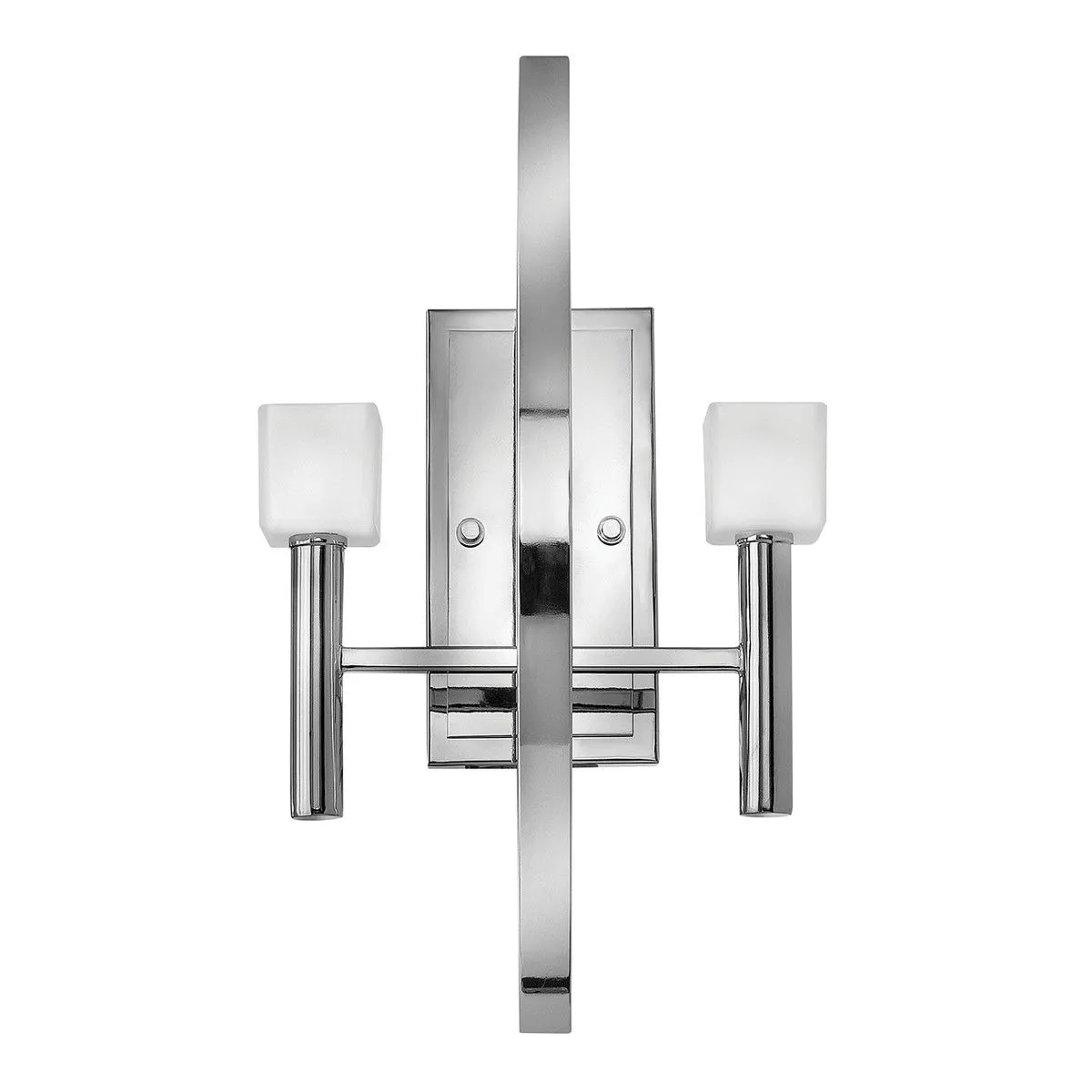 Netlighting Hinkley Fredrick Ramond Mondo 2 Light Wall Light Polished Chrome in Grey