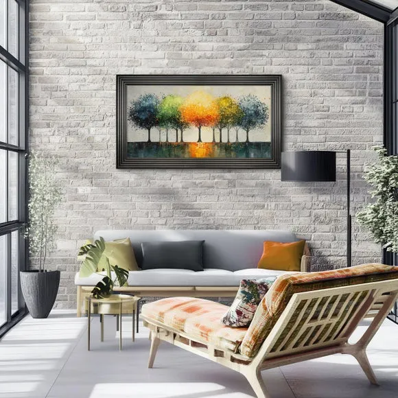 Cedar & Sage Vibrant Canopy Framed Canvas