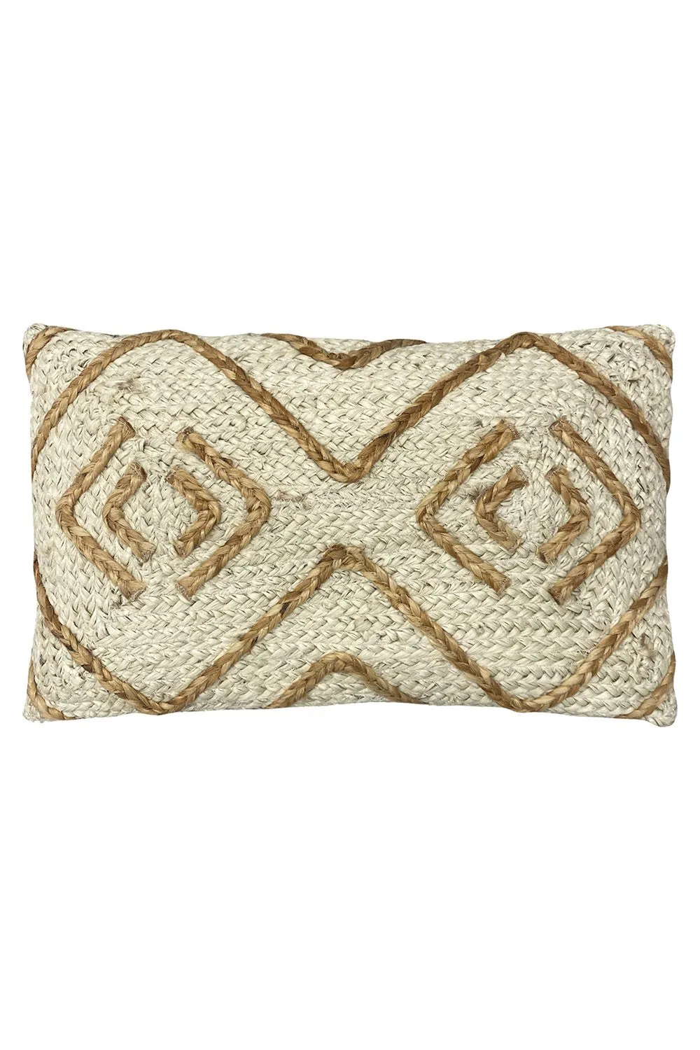 Furn Mynu Braided Jute Cushion in Natural