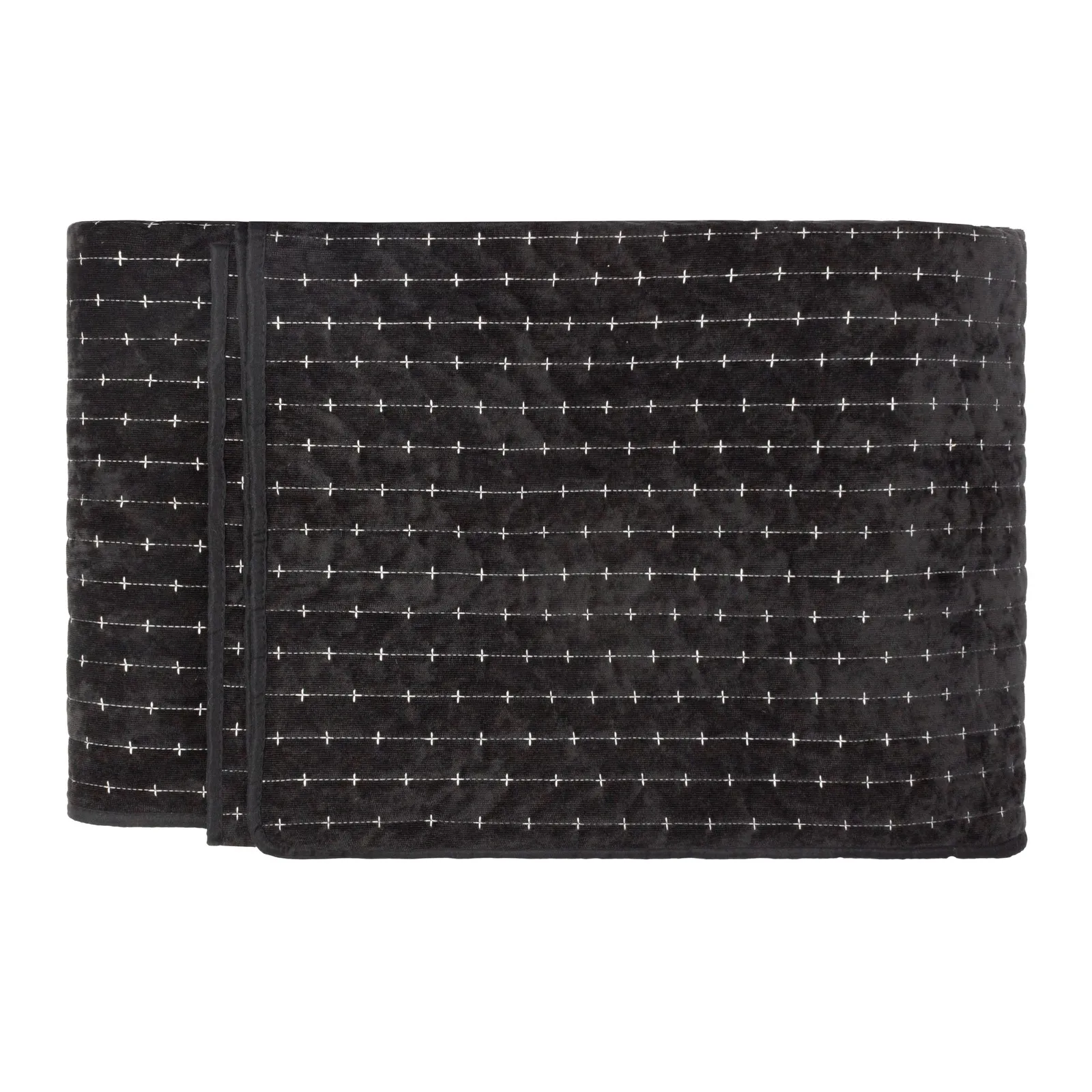 Paoletti Henley Pin-cord Bedspread in Black 2