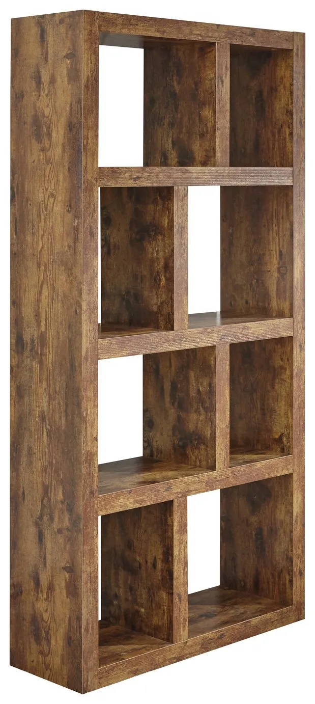 Jakarta Tall Open Shelving Unit - Mango Wood Effect