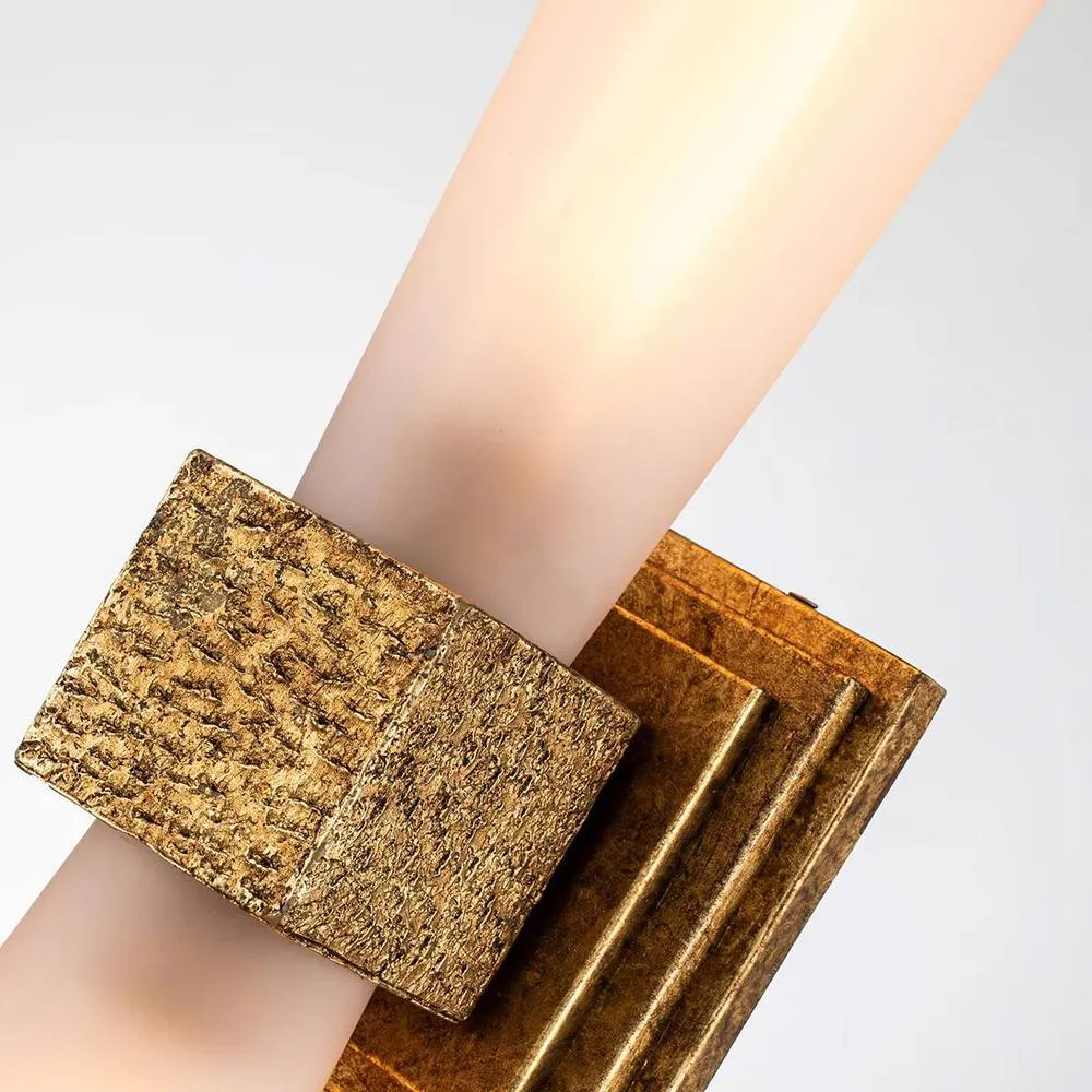 Netlighting Kristy Up & Down Wall Lamp Distressed Gold 3000K IP44 2x G9 5