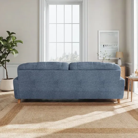 Martha Slub Faux Linen 4 Seater Sofa 3